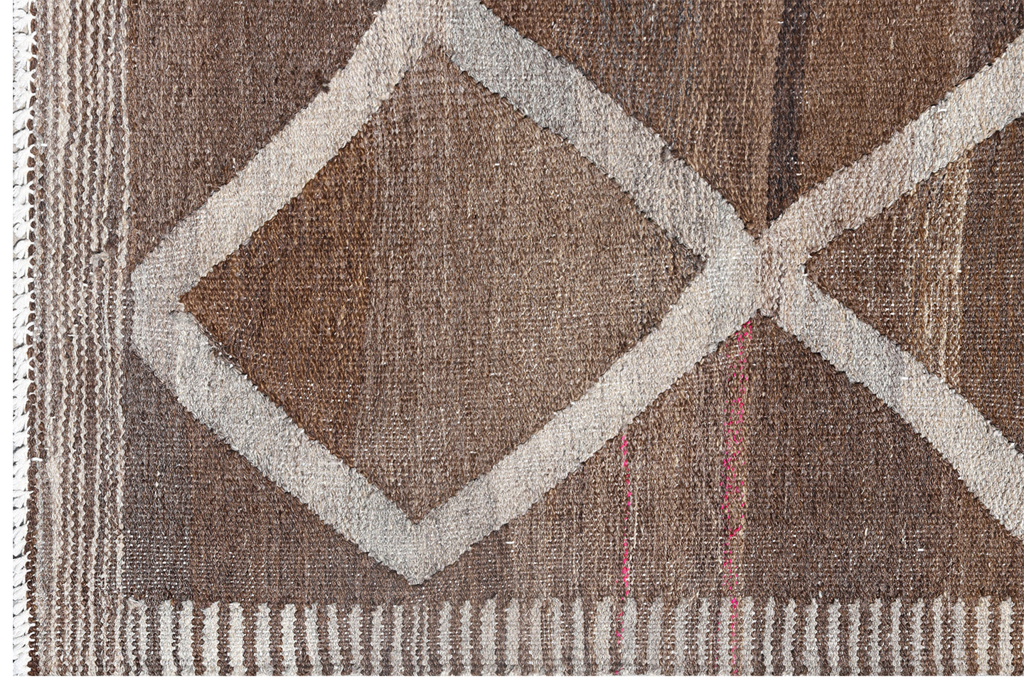 9'x12' Ariana Brown Ivory Kilim Collection