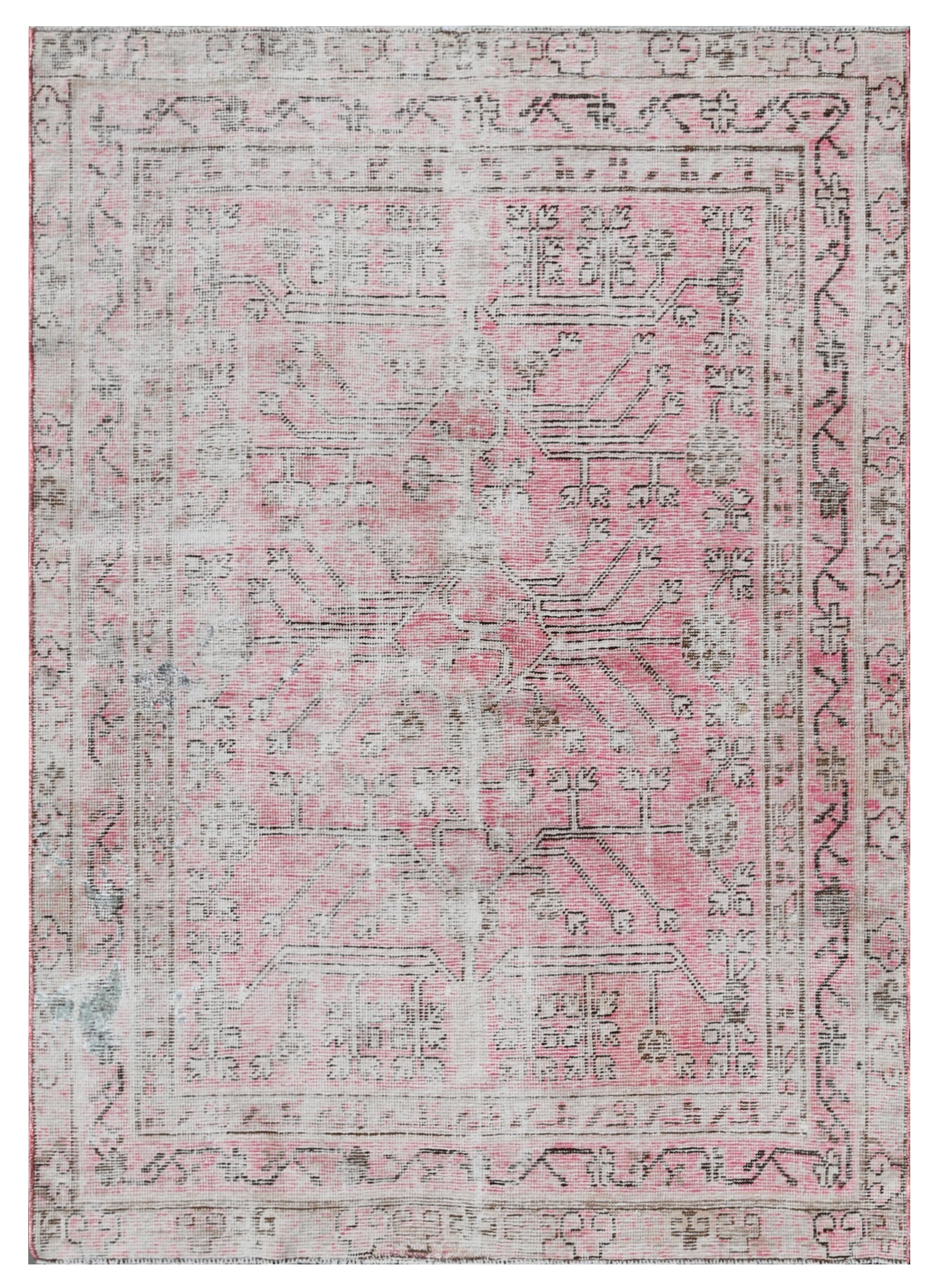 5.02 x 4.00 Antique Samarkand