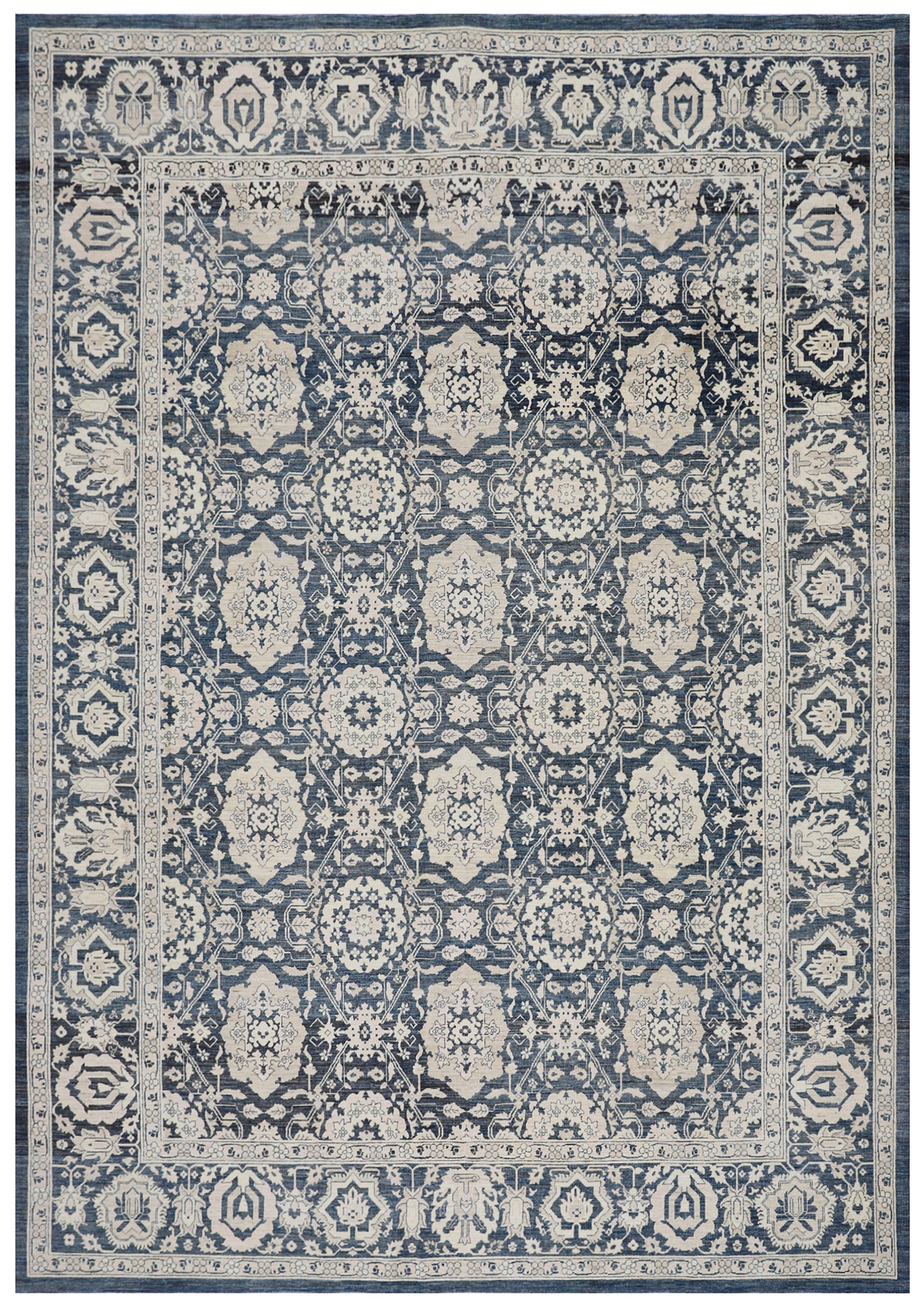 10'x14' Navy Blue Agra 505 Design Ariana Transitional Rug