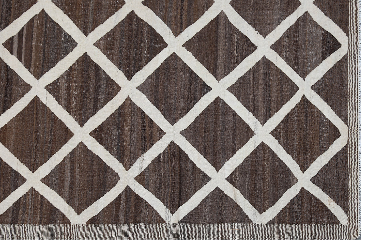 9'x12' Ariana Brown Ivory Kilim Collection