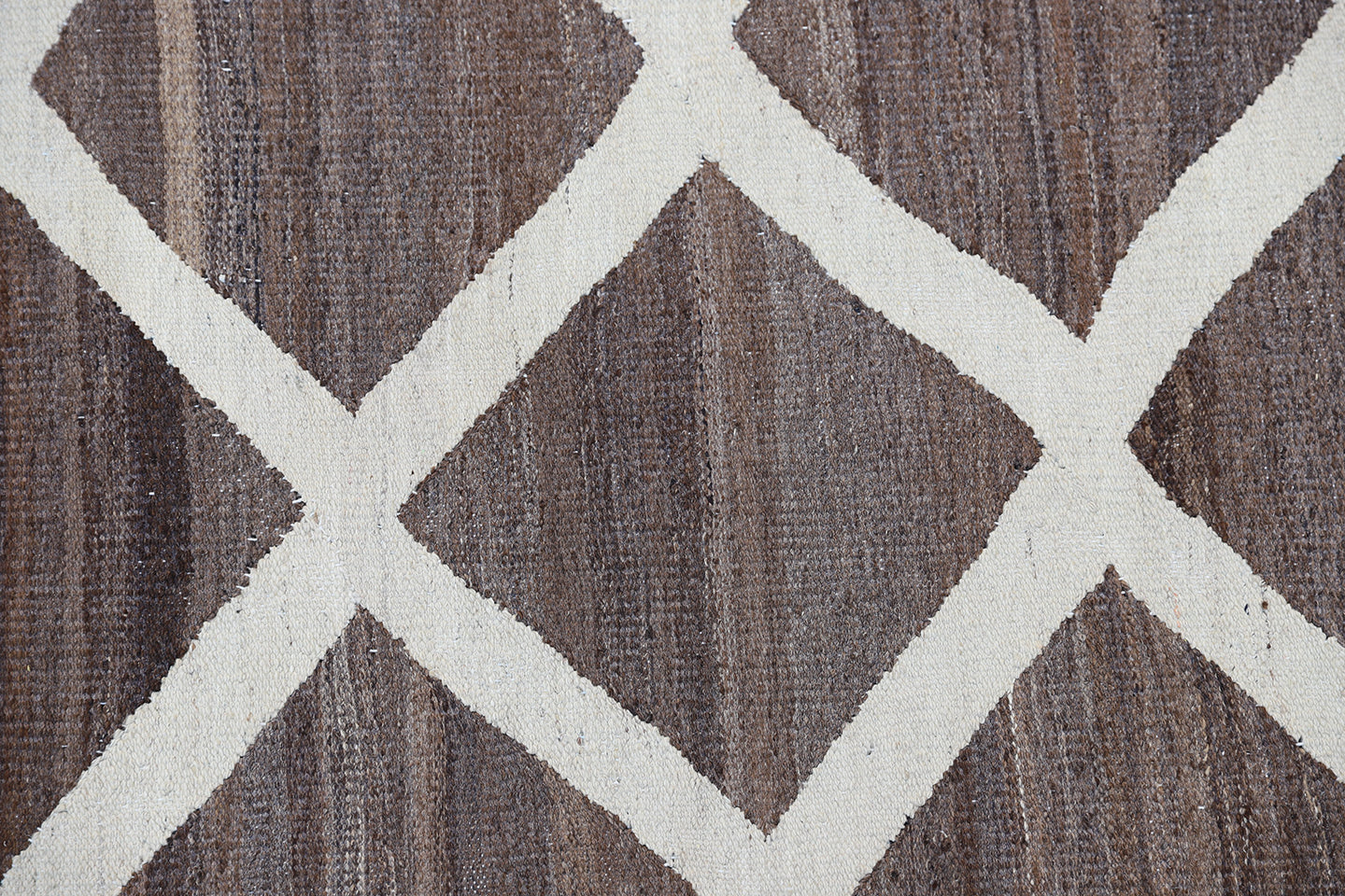 9'x12' Icy Blue and Brown Ariana Kilim