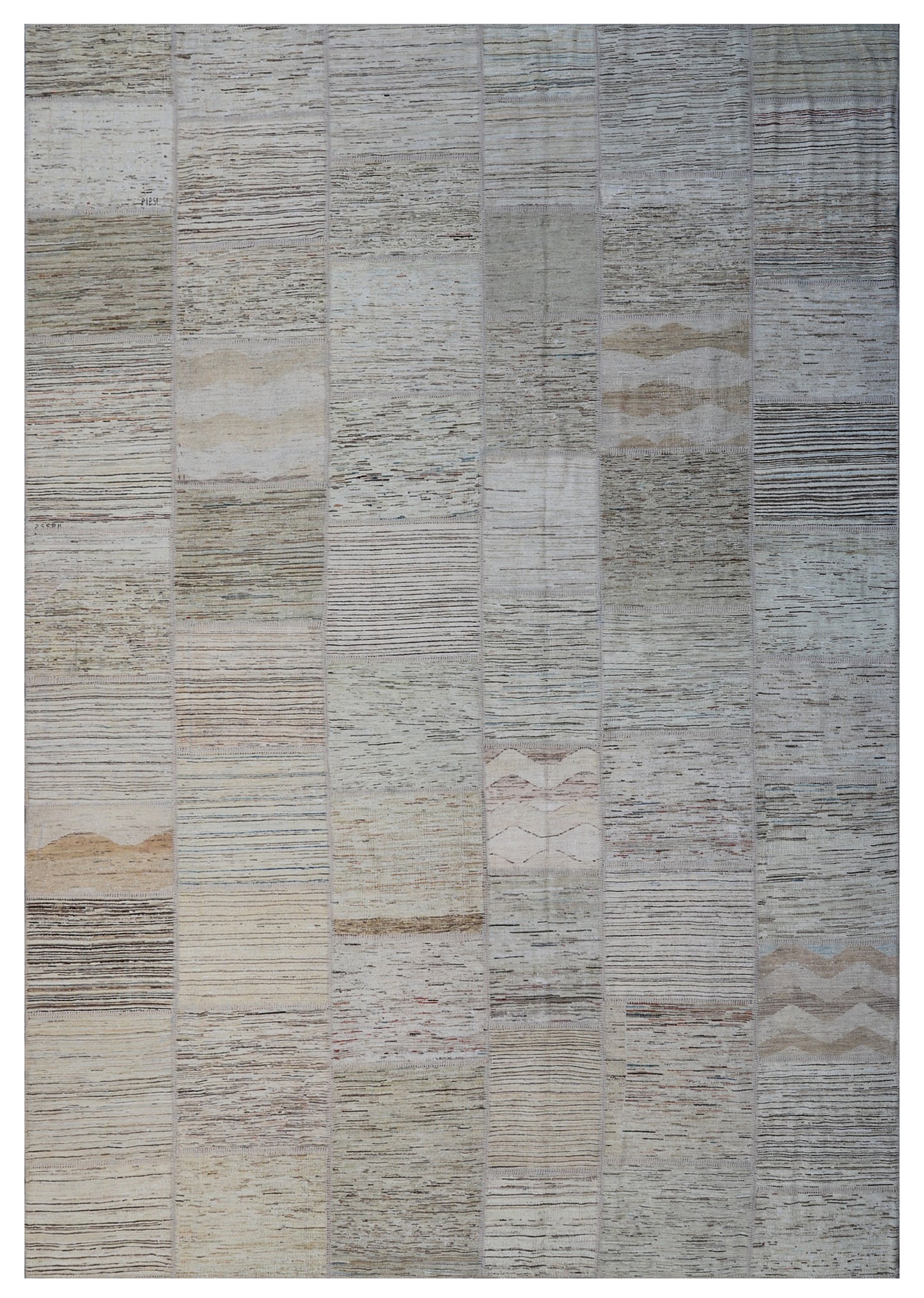 10x14 Soft Earthstone Colors Ariana Patchwork