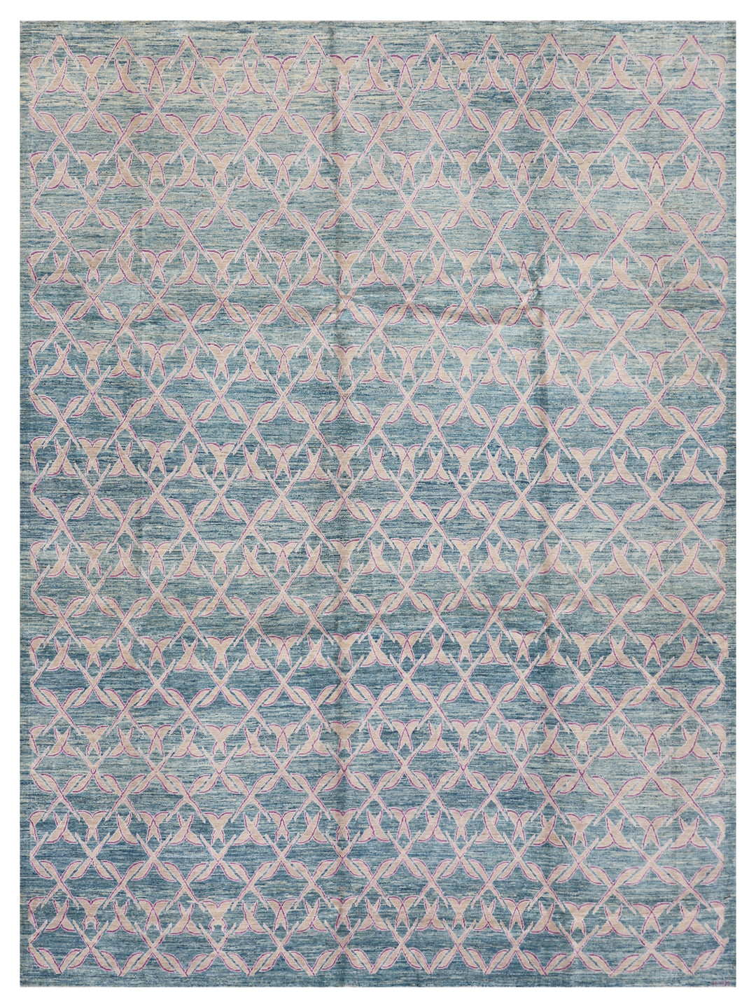 9'x12' Wool Rug | Hand-knotted | Geometric | Ariana Modern Rug