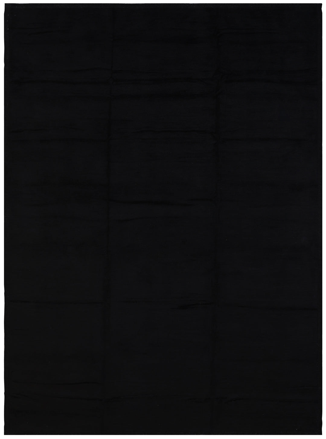 10'x15' Ariana Moroccan Style Solid Plain Black Barchi Shaggy Rug