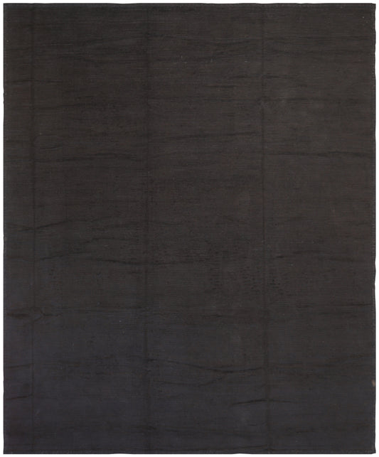 11'x13' Ariana Moroccan Style Solid Black Shaggy Barchi Collection Rug