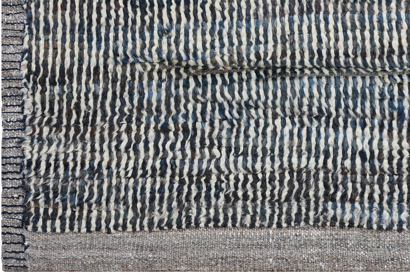 10x13 Blue and White Shaggy Moroccan Style Ariana Barchi Collection Rug