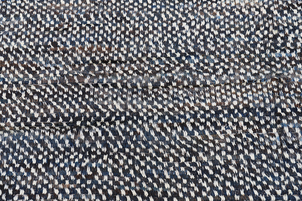 10x13 Blue and White Shaggy Moroccan Style Ariana Barchi Collection Rug