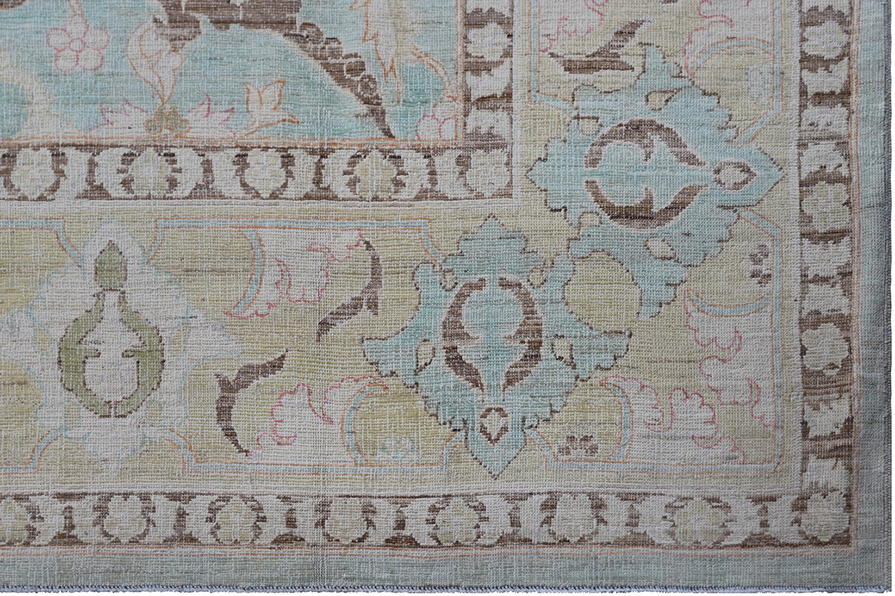 6'x9' Ariana Blue Ivory Pink Polonaise Design Ariana Luxury Collection Rug