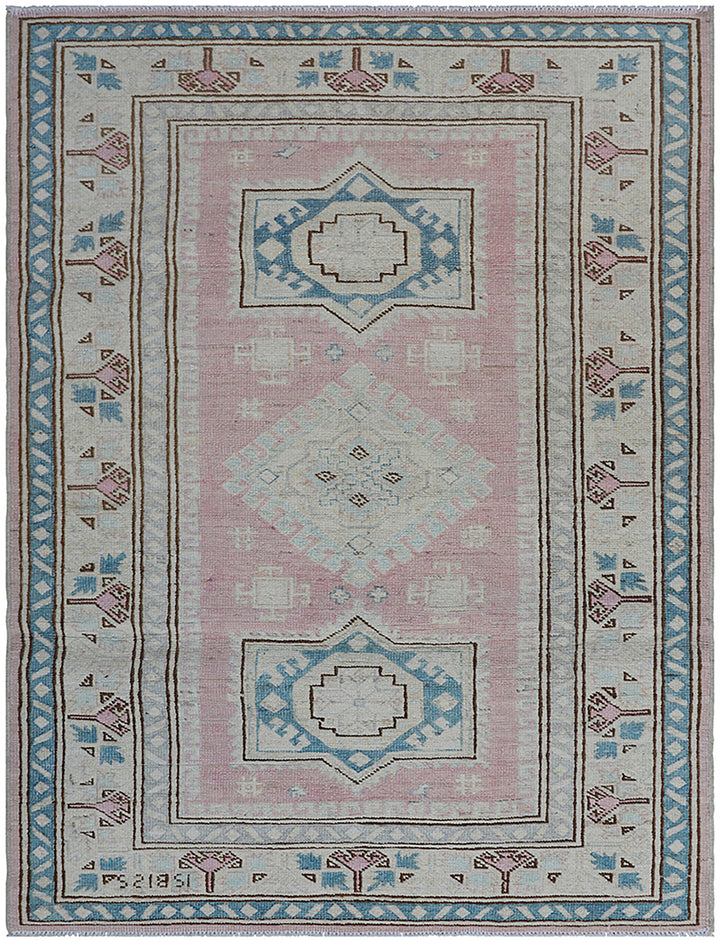 3'x4' Ariana Caucasian Design Hazara Rug