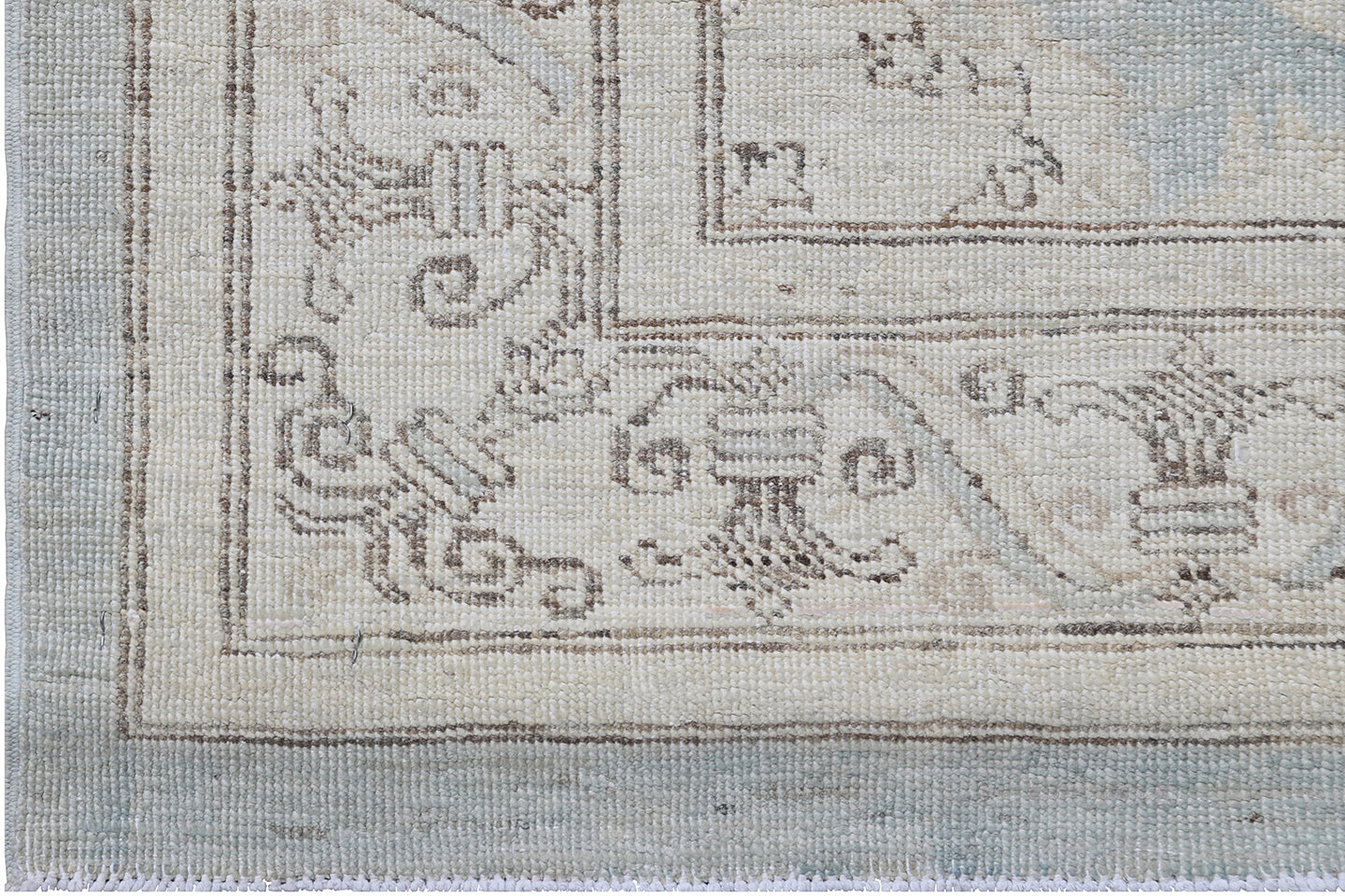 3x16 Blue White Agra Design Ariana Transitional Collection Runner Rug