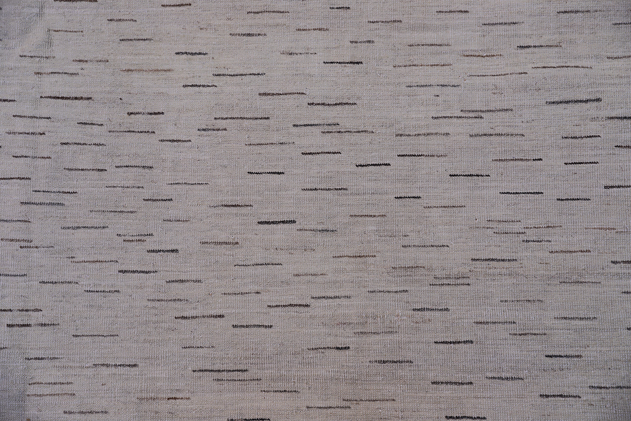 7x10 Ivory Brown Stria Ariana Modern Collection Rug