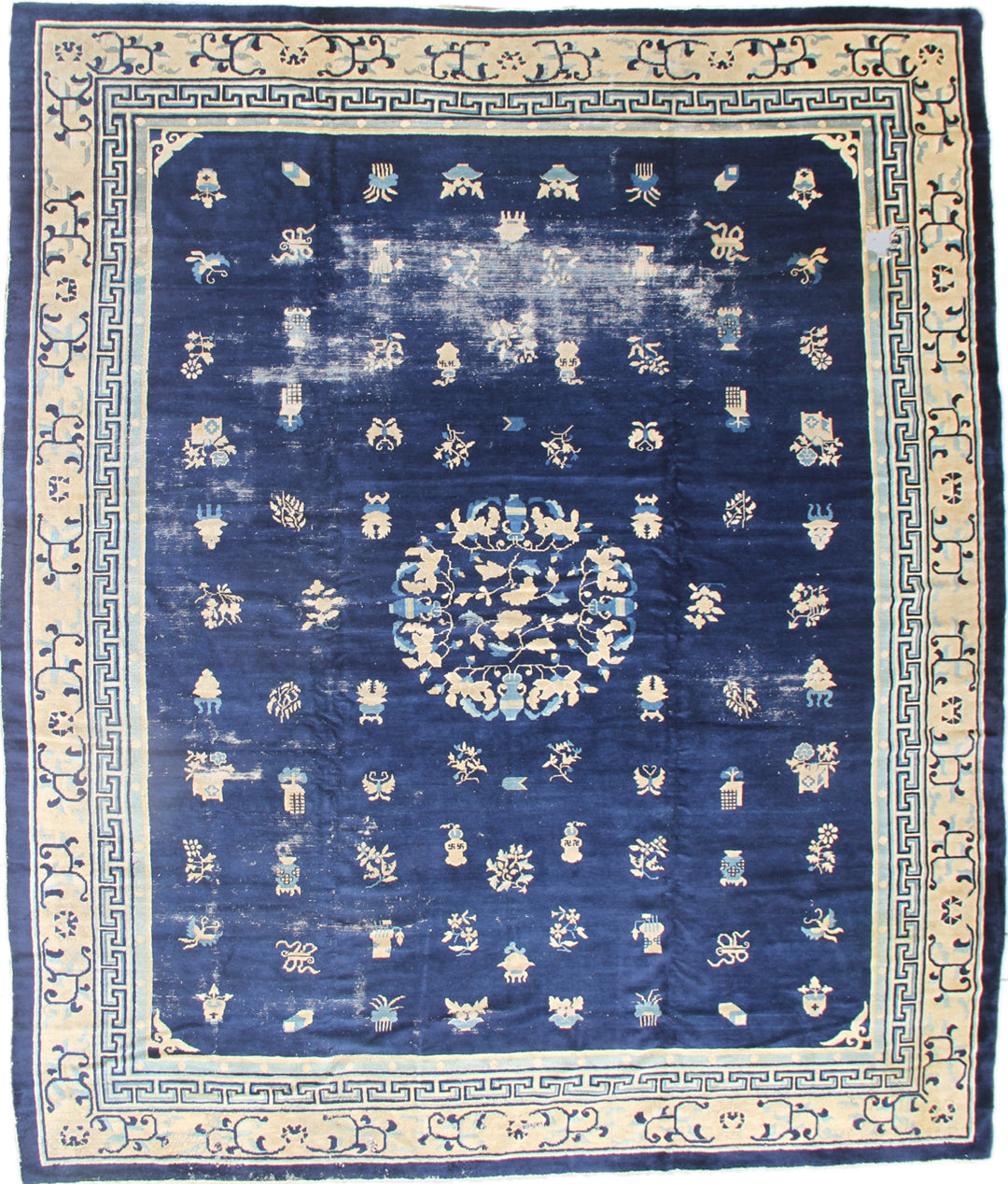11x13 Blue Antique Chinese Peking Rug