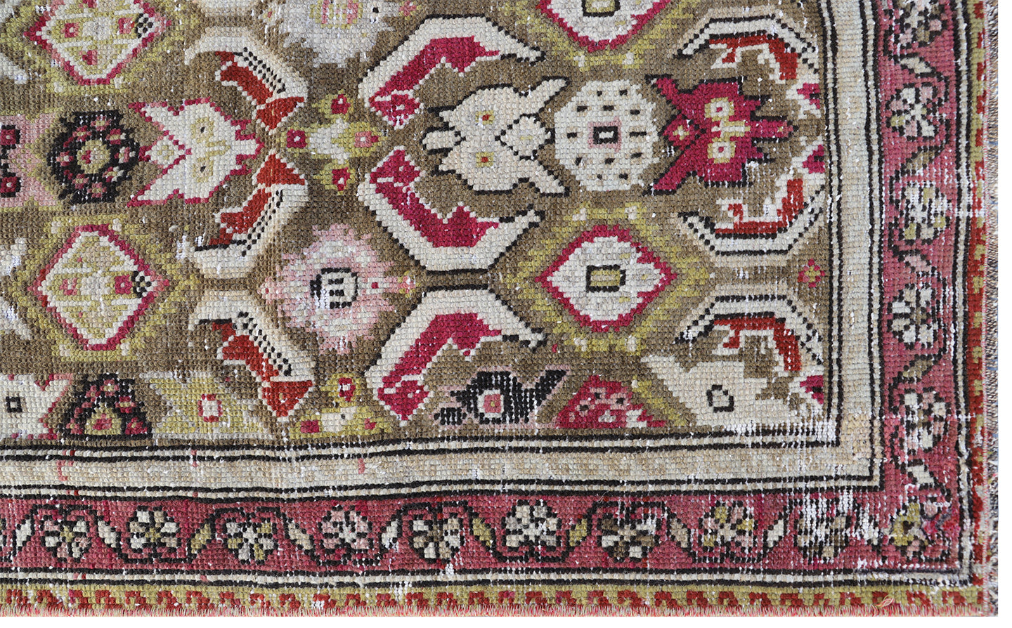 4'X14' Vintage Antique Karabagh Caucasian Area Rug Runner