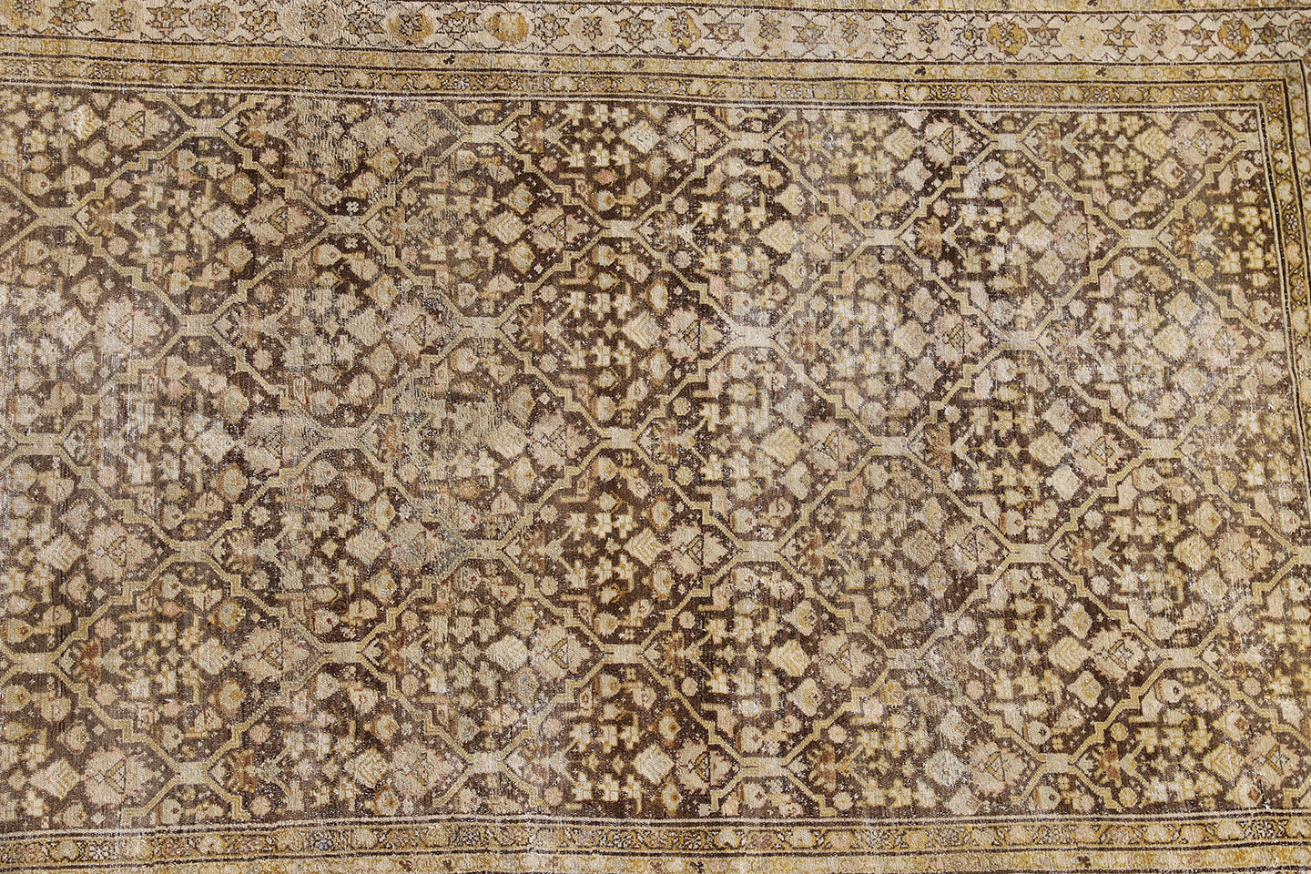 5'x10' Antique Semi-antique Persian Malayer Wide Runner