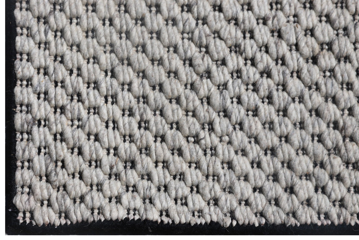 9'x12' Ivory Grey Contemporary Indian Kilim