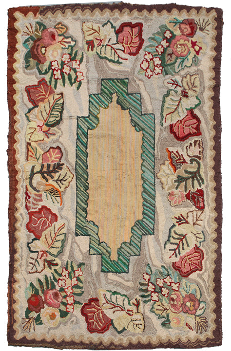 Vintage American Hook Rug