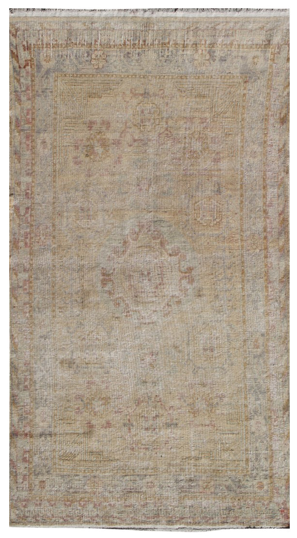 Antique Samarkand rug | Vintage Khotan Area Rug
