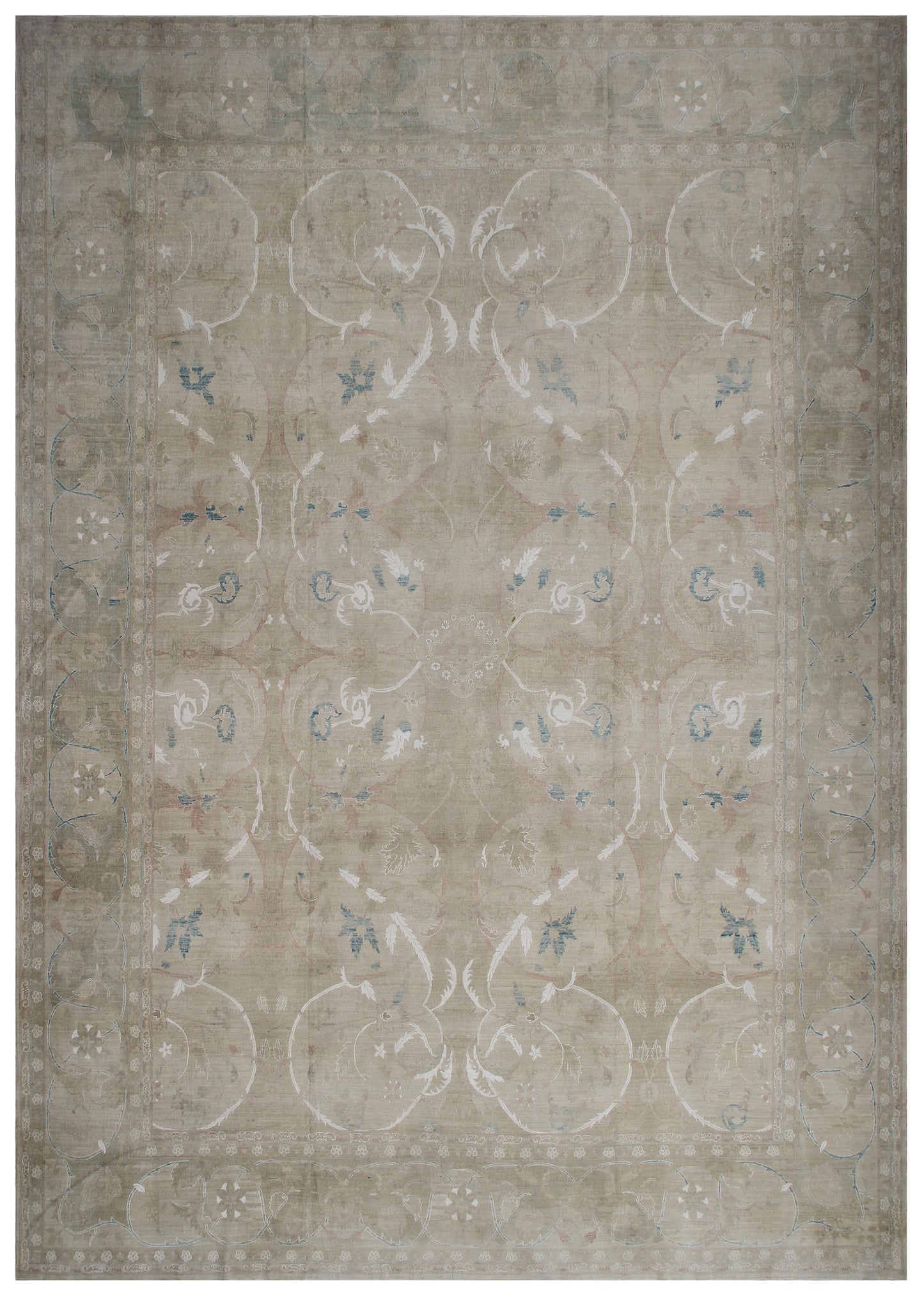 13x16 Large Very Fine Silk And Wool Polonaise Design Ariana Luxury Rug