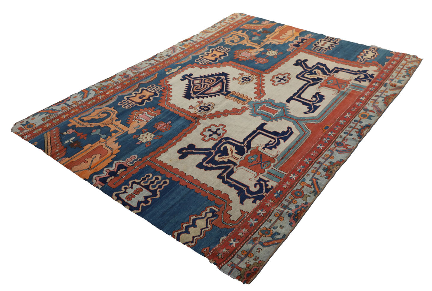 6'x9' Antique Persian Heriz Fragment Ariana Rugs