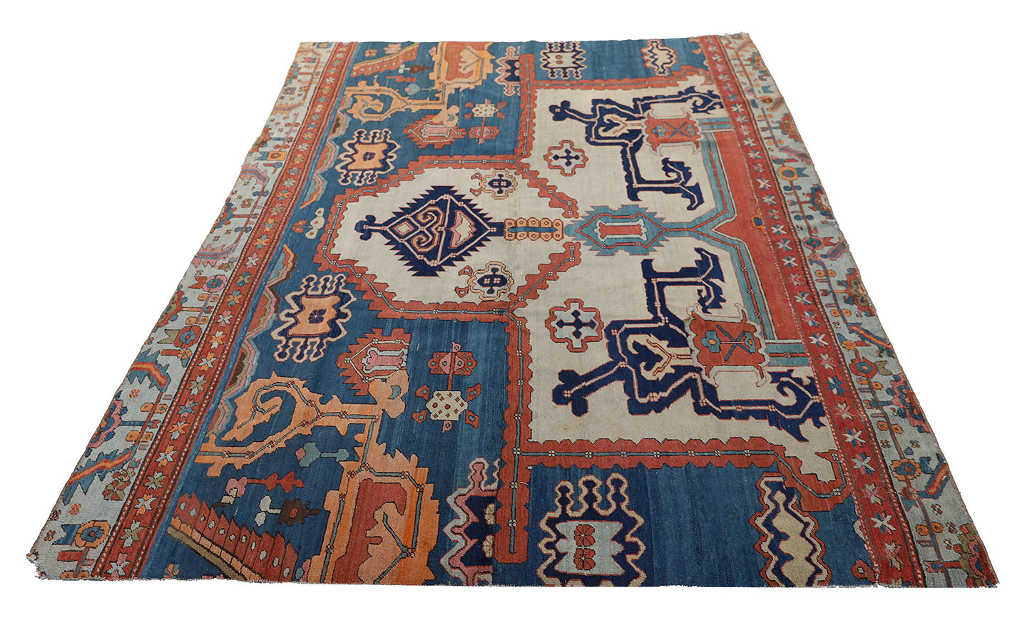 6'x9' Antique Persian Heriz Fragment Ariana Rugs