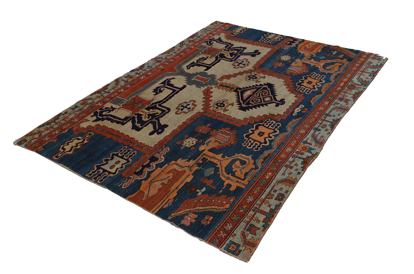 6'x9' Antique Persian Heriz Fragment Ariana Rugs