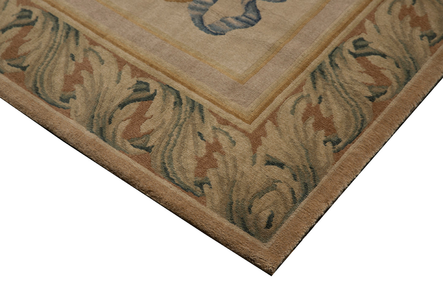 11'x16' Black and Gold Savonnerie Rug