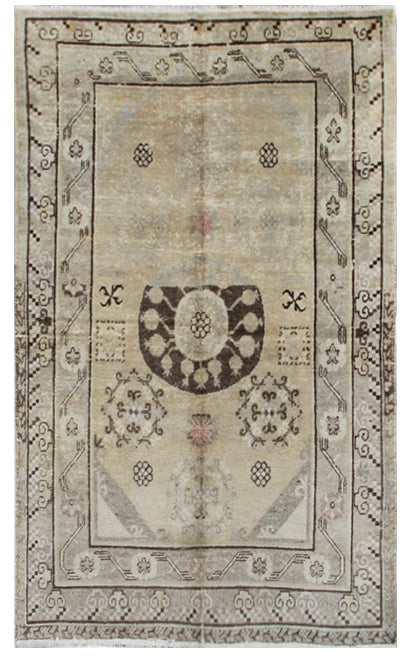 7.09 x 4.07 Antique Samarkand