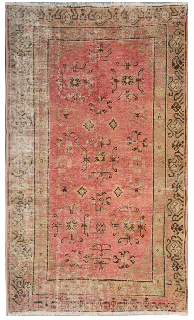 5x8 Antique Samarkand Rug