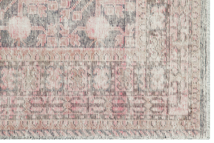 Vintage Wool Rug | Washed-out Pink Antique Samarkand