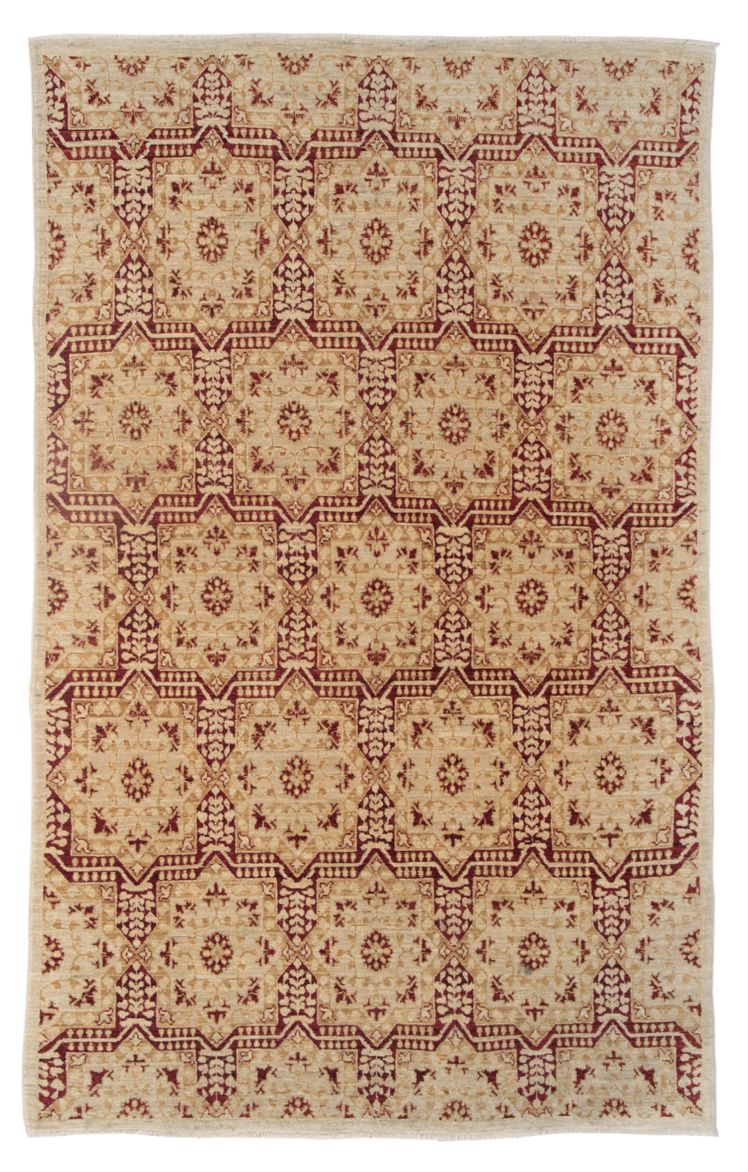 5'x7' Hand-knotted Area Rug | European Design Rug