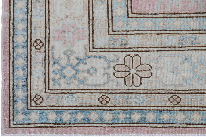 Wool Area Rug |Caucasian Geometric Design Rug