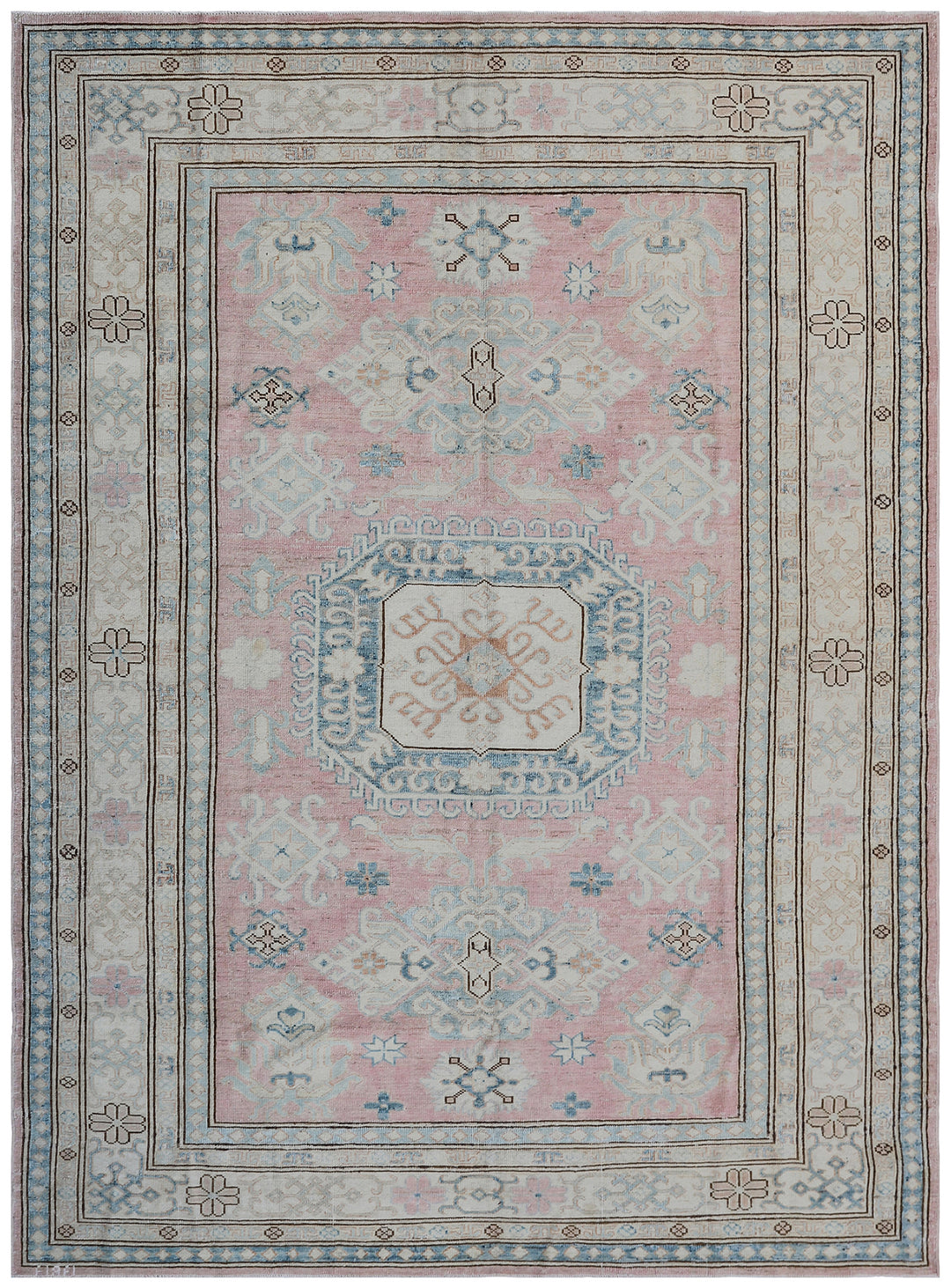 Wool Area Rug |Caucasian Geometric Design Rug