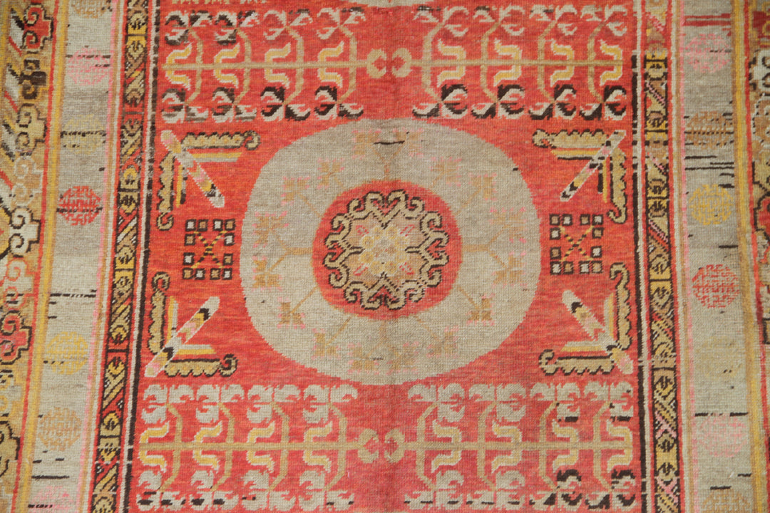 5'x9' Vintage Wool Rug | Samarkand | Khotan Area Rug
