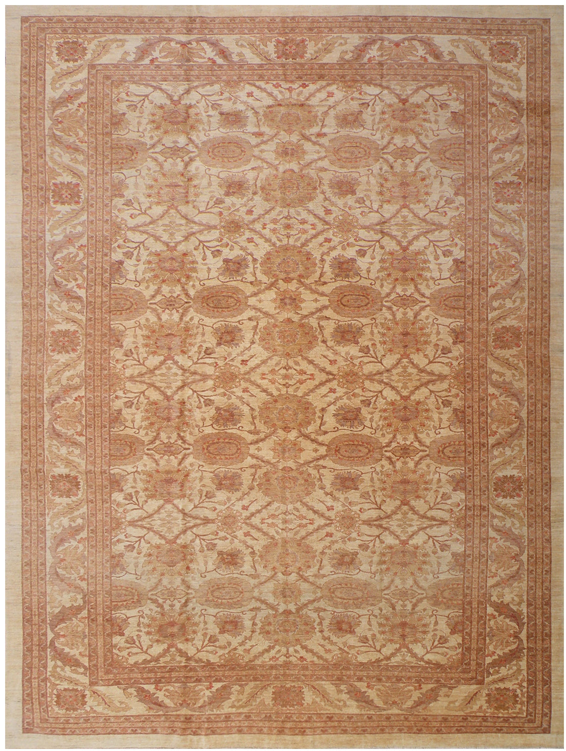 14x19 Large Oushak Design Soft Gold Color Ariana Traditional Rug