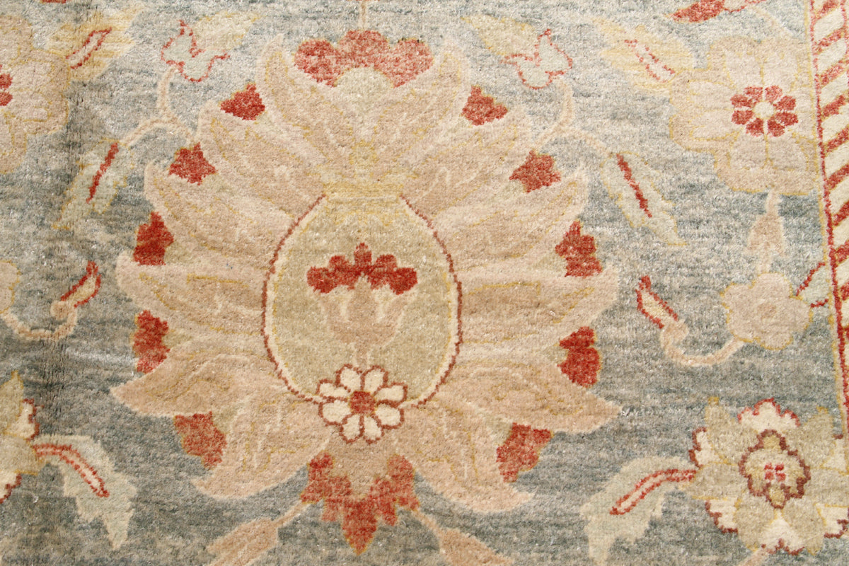 13x18 Aqua Gold Red Persian Sultanabad Design Egyptian Rug