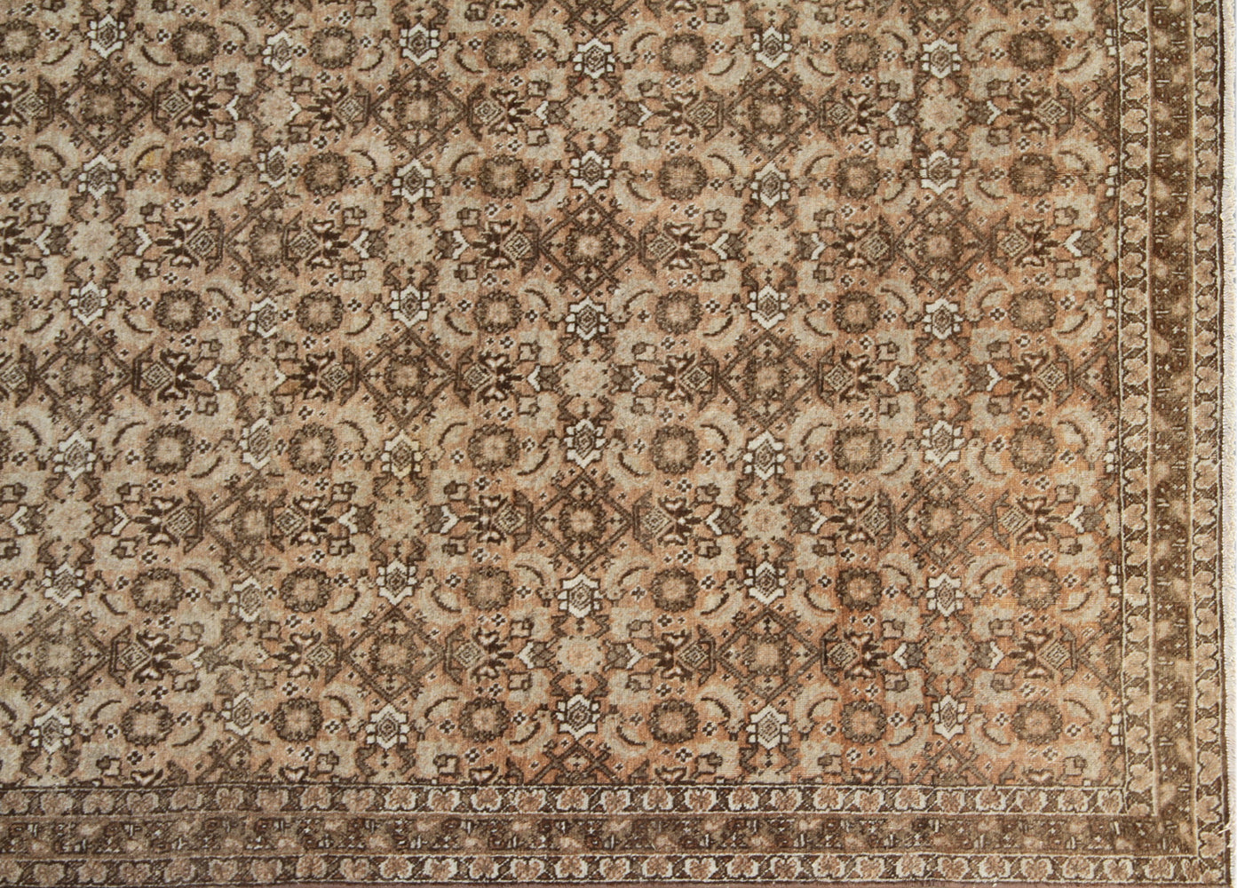 7'x9' Persian Tabriz Antique Semi-Antique