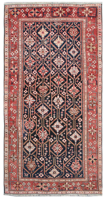 5'x11' Vintage Antique Shirvan Caucasian Area Rug