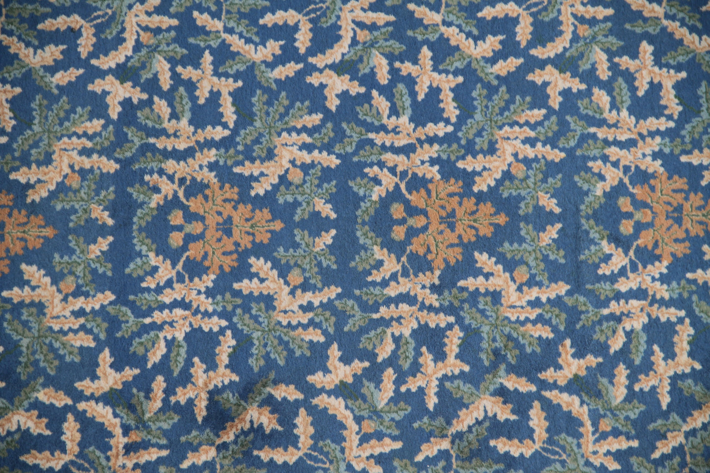 5'x17' Blue Floral Vintage Indian Gallery Runner Rug