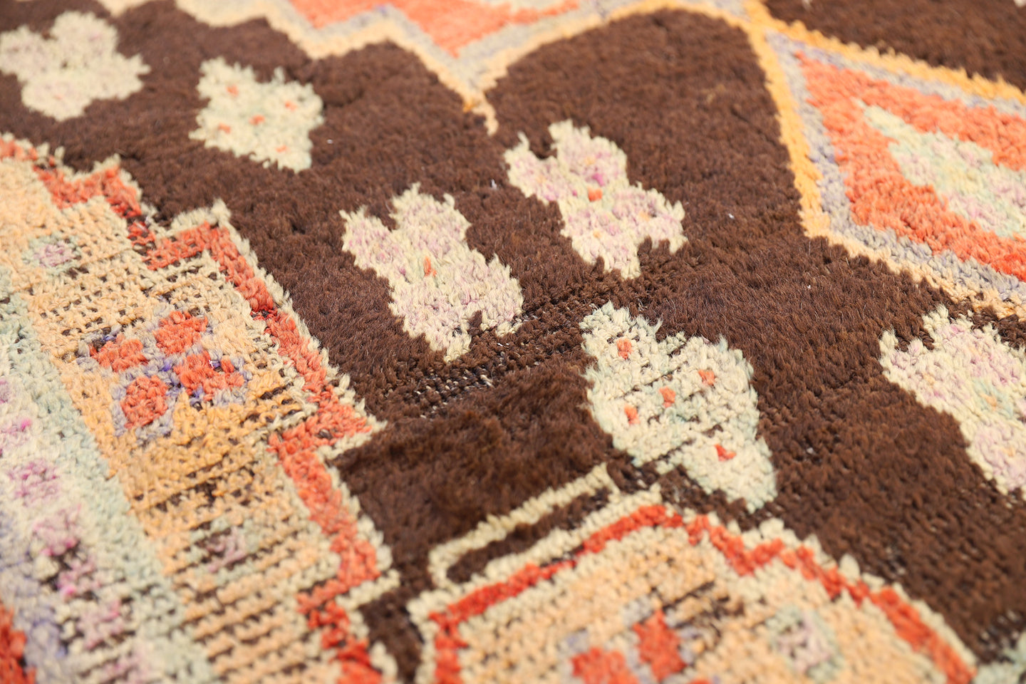 9.04 x 4.05 Hand-Knotted Vintage Antique Samarkand Rug