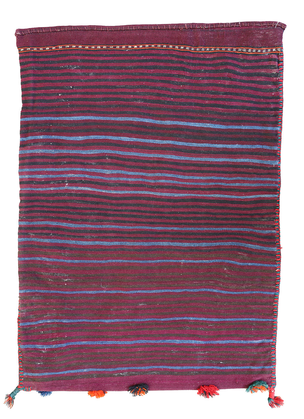 3'x4' Vintage Handwoven Tribal Storage Bag Rug
