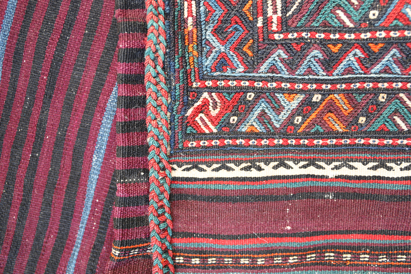 3'x4' Vintage Handwoven Tribal Storage Bag Rug