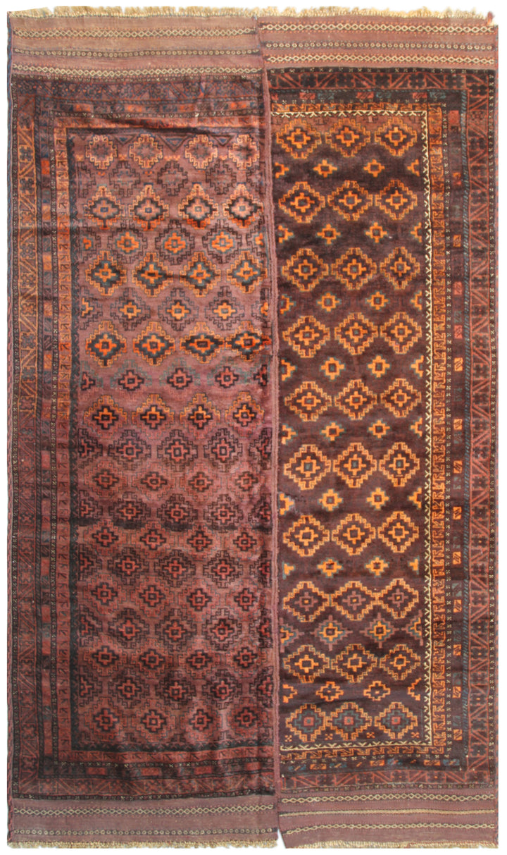 Wool Area Rug | Vintage Baluch Tribal Rug