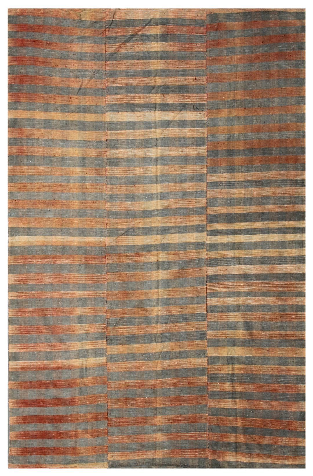 Vintage Turkish Kilim | Thin Striped Kilim Area Rug