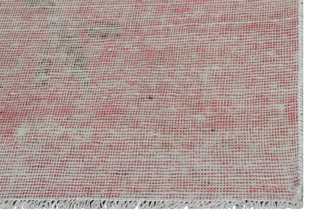 6'x9' Antique Samarkand Rug | Pictorial Pink Wool Rug