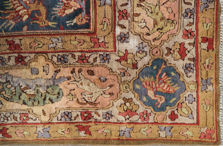 6'x9' Vintage German Rug | Tetex Hand Made Tefzet Area Rug