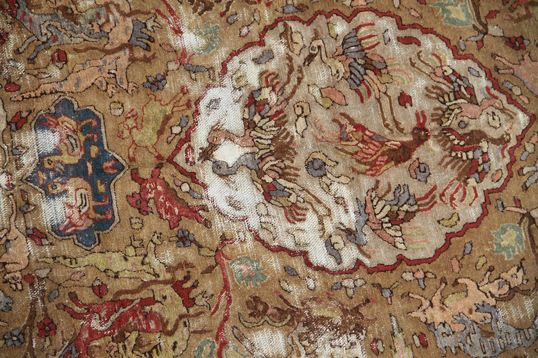 6'x9' Vintage German Rug | Tetex Hand Made Tefzet Area Rug