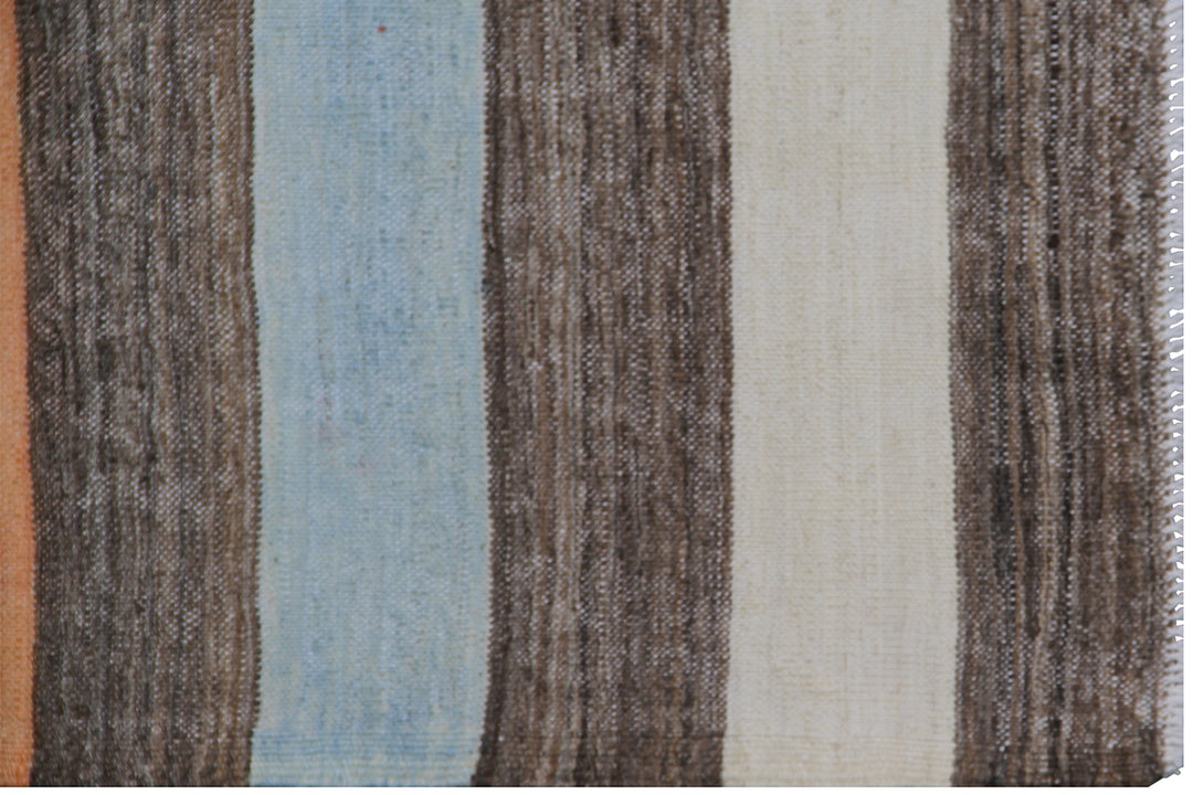6'x9' Wool Kilim Rug | Striped Design Kilim Area Rug