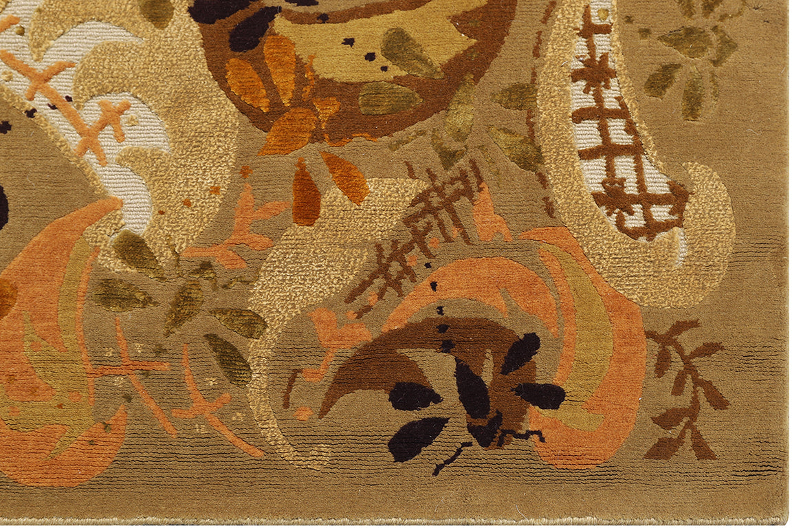 4x6 Dragonfly Design Tibetan Rug