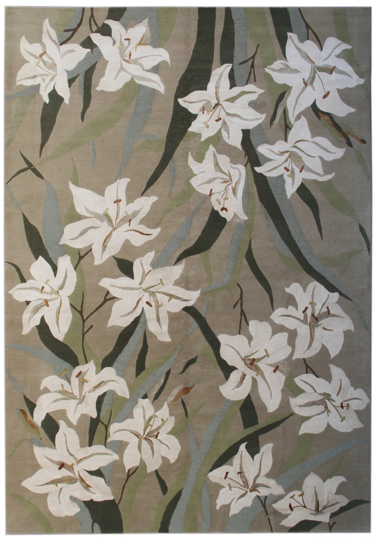 6x9 Floral Tibetan Rug