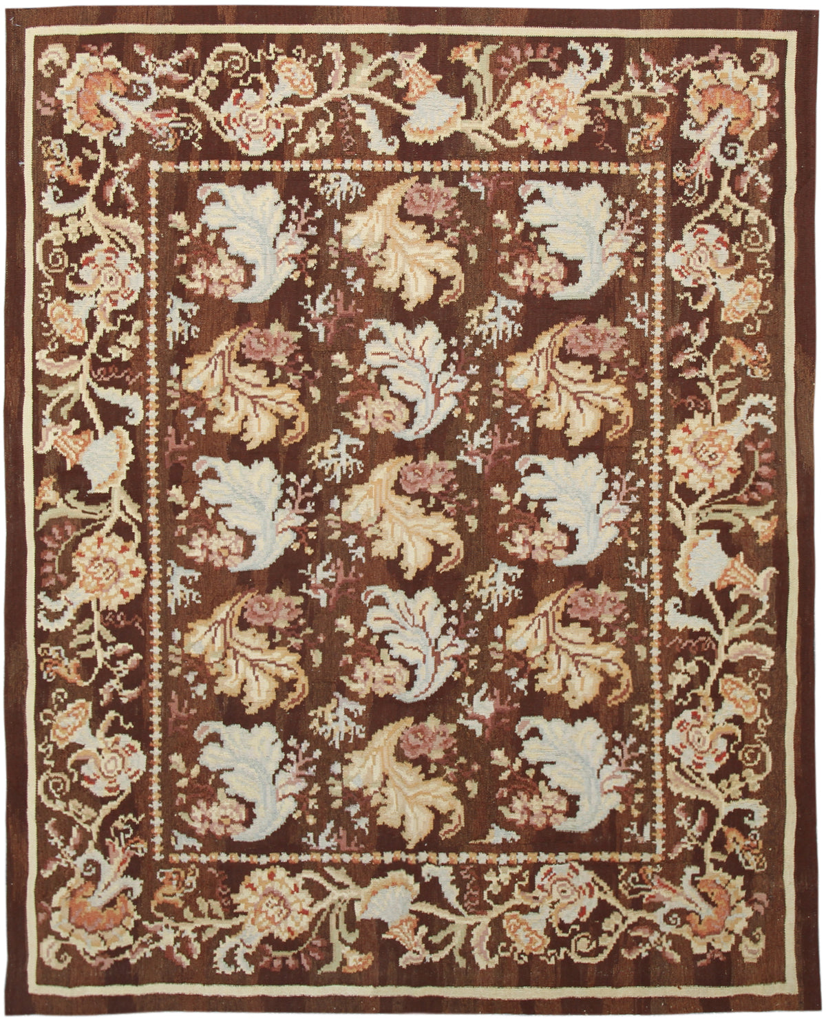 5x7 Ukranian Design Hand-woven Wool Ariana Kilim